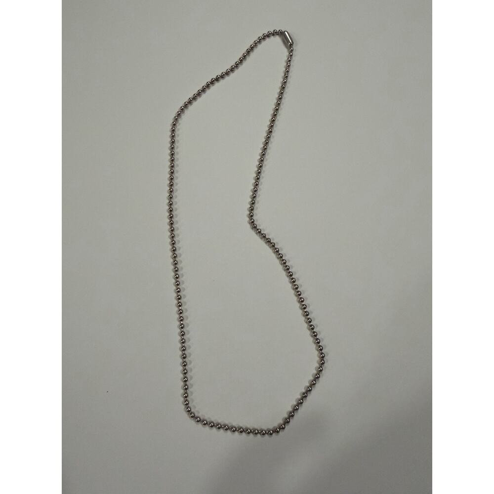 Sterling Silver 925 Ball Chain Necklace 8.7 Grams Approx 18 In